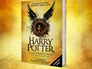Capa provisória do livro com o roteiro da peça de teatro que seria a 8ª história de Harry Potter